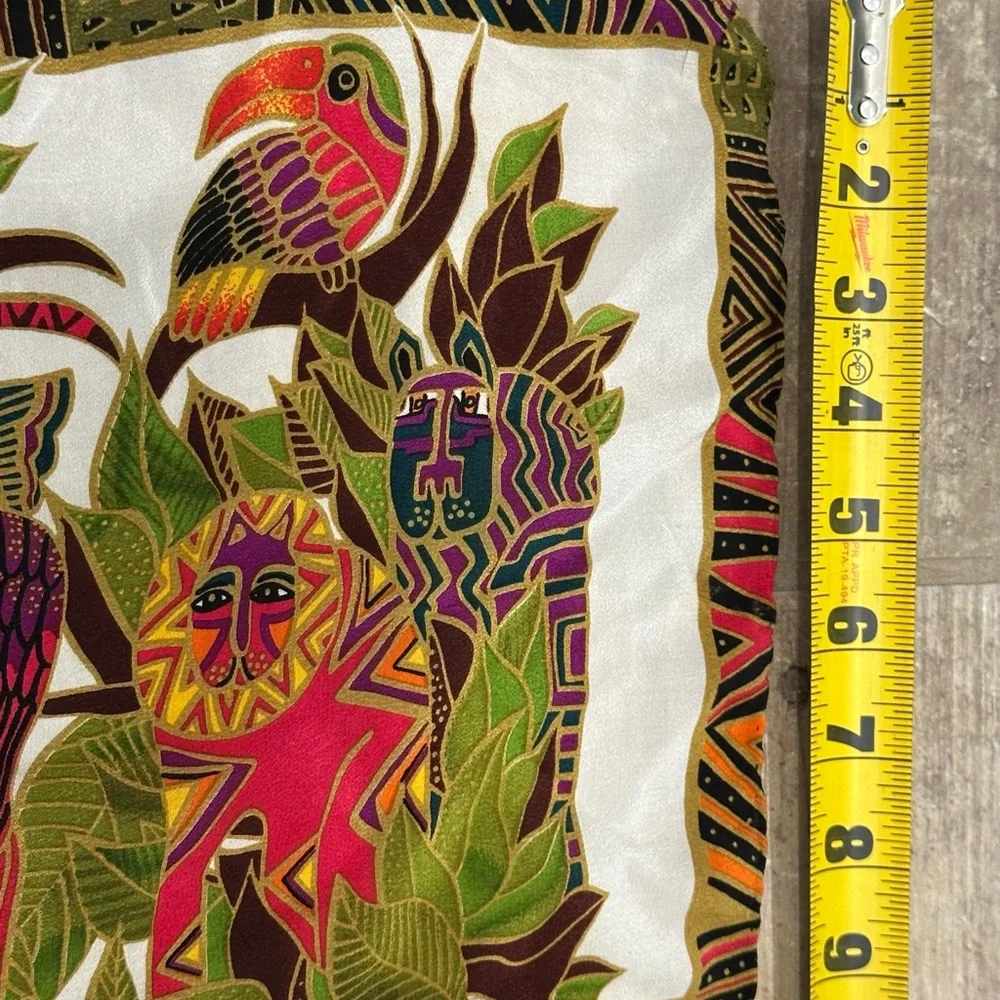 Colorful 48x10” Animal Print Scarf - Picture 4 of 16